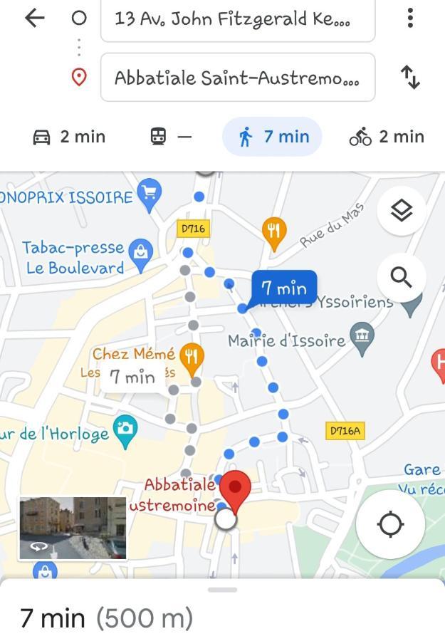 Appartement F2 Centre-Ville Issoire Avec Jolie Vue Exteriör bild